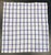 French 7 Vintage Napkins Blue and White Windowpane Check Cotton For Sale - Image 3 of 4