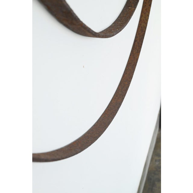 Early 20th Century Old Japanese Iron Ring / Circa 20th Century / Wall Hanging Object For Sale - Image 5 of 15