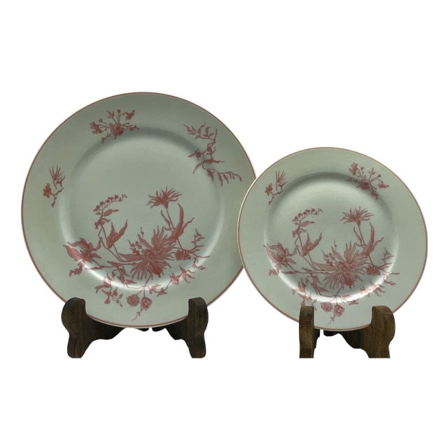 Vintage Limoges Hard Porcelain Plates by Georges Boyer, 1960s, Set of 12 For Sale