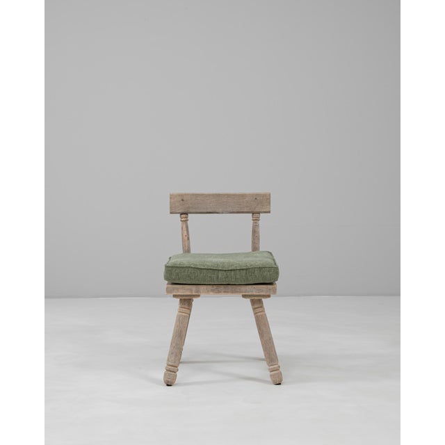 20th Century French Wooden Chair With Upholstered Cushion For Sale - Image 16 of 18