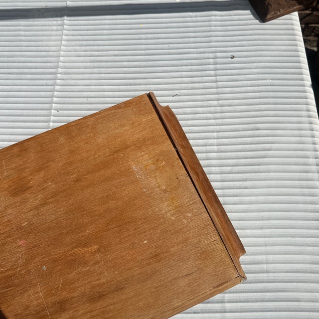 1970s Lightweight Wooden Tray With Floral Accents For Sale - Image 9 of 9