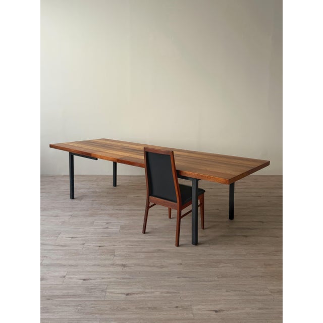 Milo Baughman for Dillingham Mixed-Wood Extension Dining Table With Two Leaves For Sale - Image 12 of 12