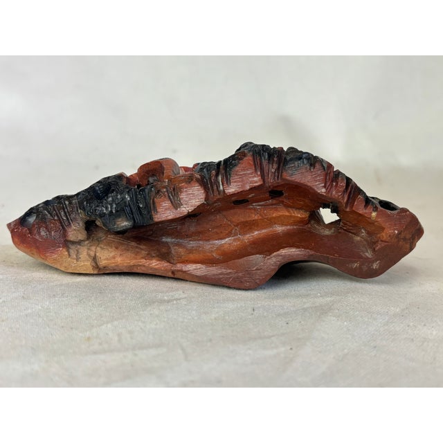 Stone Small Early 20th Century Carved Soap Stone Vase With Animals For Sale - Image 7 of 7