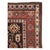 An antique Caucasian Kazak throw rug handmade during the early 20th century. Measures: 3' 6" x 5' 4".