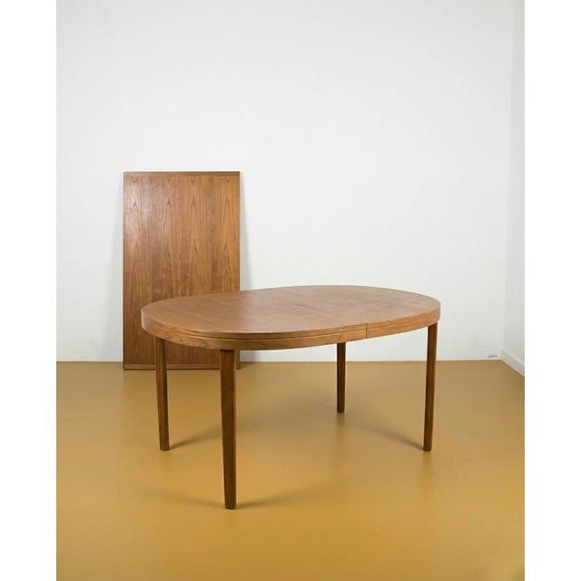 Brown Vintage Swedish Tibro Oval Table in Teak, 1950s For Sale - Image 8 of 8