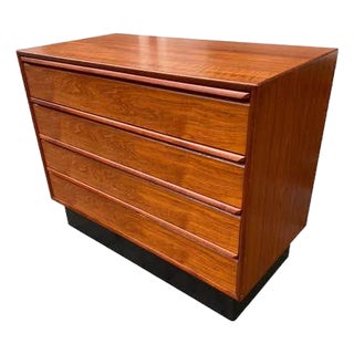 Norway Teak 4 Drawer Dresser in Scandinavian Modern Style, 1965 For Sale