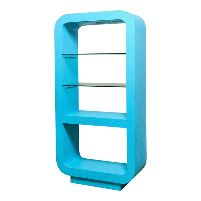 Turquoise Vintage Mod Atomic Shelf For Sale