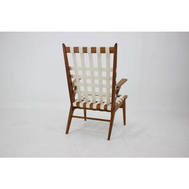 1960s Oak Armchair from Krásná Jizba, Czechoslovakia, 1960s For Sale - Image 5 of 10