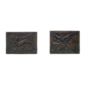 Antique Low Reliefs by Antoine-Louis Barye, Set of 2
