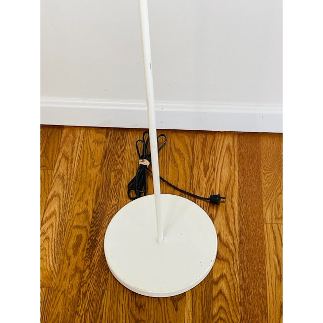 1970s Vintage 1970s Lightolier Basic Concept White Floor Lamp For Sale - Image 5 of 7