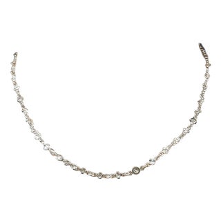 Loree Rodkin 18k White Gold & Diamond Necklace For Sale