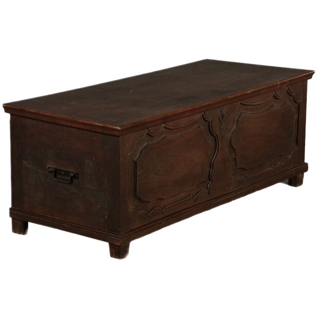 Antique Rococo Baroque Chest in Oak, 1770 For Sale