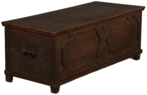 Antique Rococo Baroque Chest in Oak, 1770