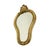 Beautiful crested mirror gilded with gold leaf; the frame is made of resin, entirely in the classic Baroque style, circa...