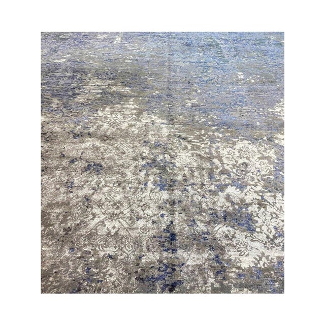 Handwoven Modern Abstract Area Rug 12x15 For Sale - Image 9 of 12