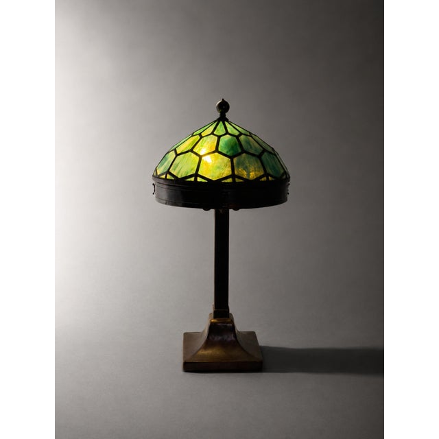 Swedish Art Nouveau Copper and Wrought Iron Table Lamp, 1890s, in Good conditions. Designed 1890 to 1919 European Plug (up...