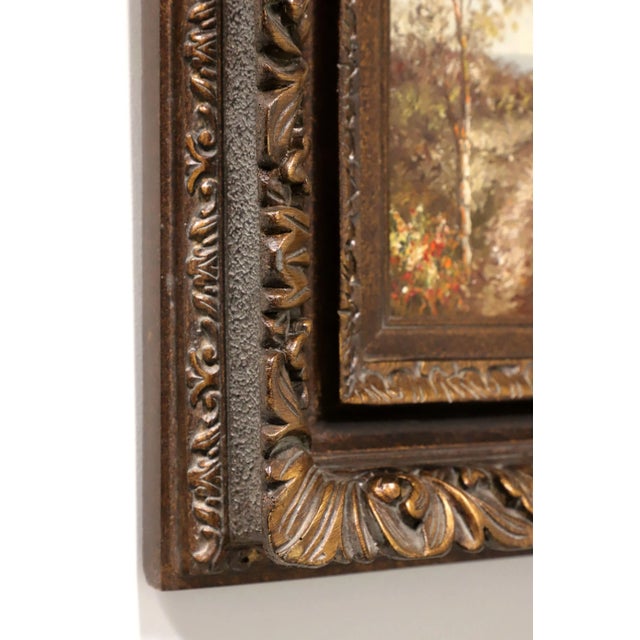 Mid 20th Century Mid 20th Century Oil Impasto Painting on Canvas - Landscape Overlooking Ocean - Unsigned For Sale - Image 5 of 10