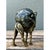Exuding artisanal character and whimsical luxury, this vintage mid-century sculpture depicts a stylized standing camel...