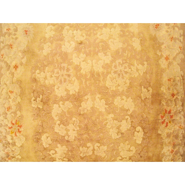 Textile Vintage Chinese Decorative Oriental Rug in Gallery Size For Sale - Image 7 of 11