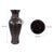 Black Ore Glass Vase with metal accent - Large For Sale - Image 11 of 11