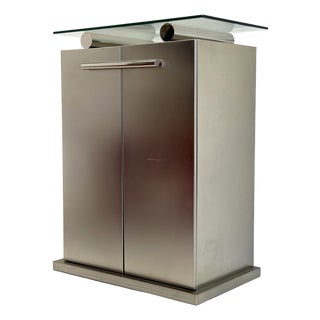 Postmodern Aluminum Bar Cabinet from Belgochrom, 1980s For Sale
