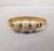 Trifari Vintage Signed Crown Trifari Goldtone Carved Faux-Ivory Cuff Bracelet For Sale - Image 4 of 12