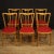 Italian Chairs in Exotic Wood and Faux Leather, 1960, Set of 6 For Sale - Image 13 of 13