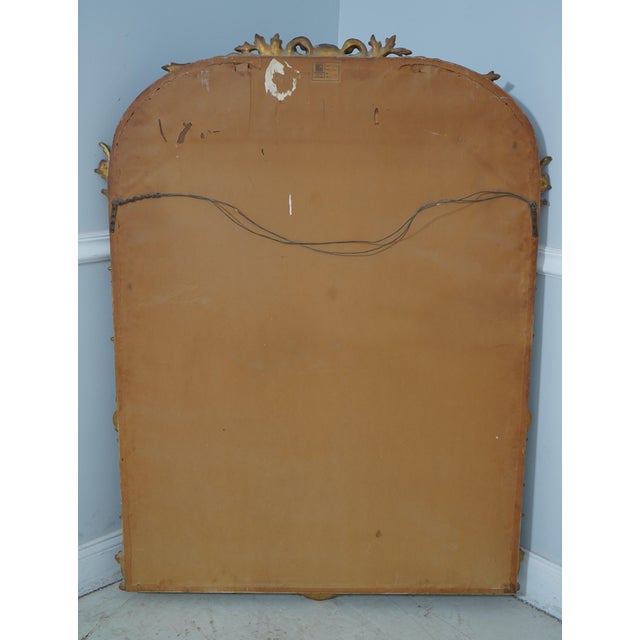 Friedman Brothers of Ny Vintage French Style Gold Mirror For Sale - Image 9 of 10