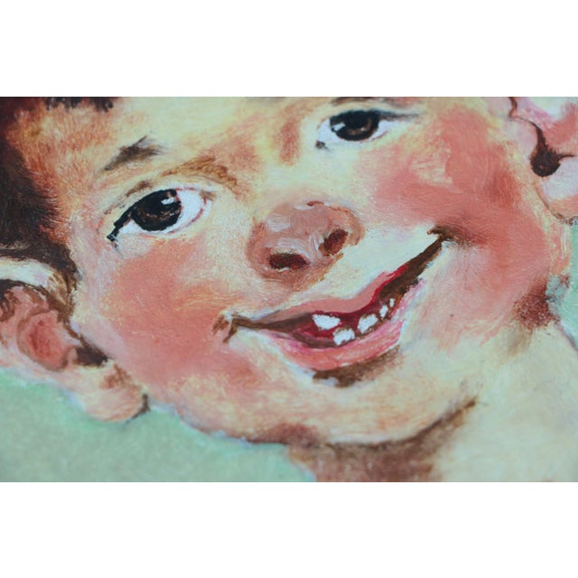 Pink Oswald & Penelope Original Portrait Paintings After Florence Kroger For Sale - Image 8 of 10