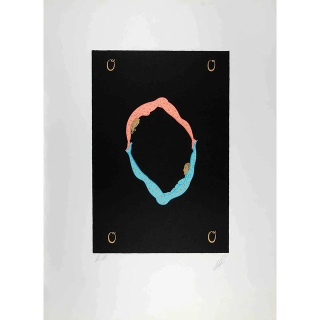 Erté, Letter O, 1970s, Lithograph For Sale - Image 4 of 4