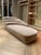 Wood Hollywood Regency Style Taupe Velvet Chaise Longue attributed to Promemoria, Italy, 2000s For Sale - Image 7 of 10