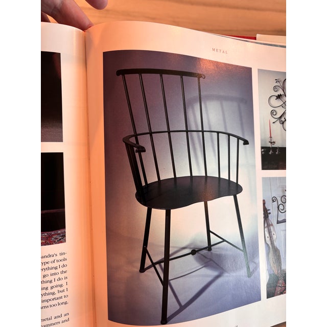 Vintage Wallin Forge Windsor Style Iron Dining Chairs For Sale - Image 16 of 17