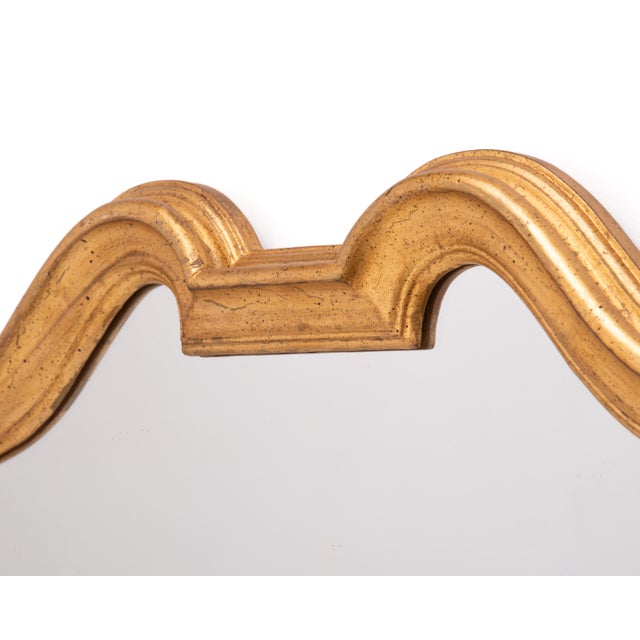 Vintage Italian Italy Gold Gilt Wood Wall Mirror Hollywood Regency Labarge Carvers' Guild Drexel For Sale - Image 9 of 14