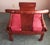 Wood 20th Century George Yee Style Chinese Hong Kong Horseshoe Rosewood Accent Chair With Red Cushion For Sale - Image 7 of 12