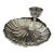 Mid 20th Century Mid-Century Modern Eton Silver-Plated Shell Shrimp Cocktail Server With Original Glass Sauce Cup For Sale
