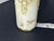 Art Nouveau Fine Antique c.f. Monroe Wave Crest "Opal Ware" Hand-Painted Cylinder Vase in Ornate Gilt Ormolu Mount For Sale - Image 3 of 7