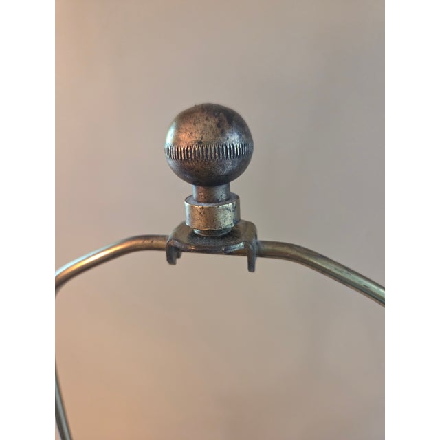 Vintage Regency Glazed Ceramic Pagoda Lamp For Sale - Image 12 of 13