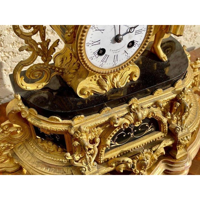 Bronze Samac Clock, 1890s For Sale - Image 6 of 11