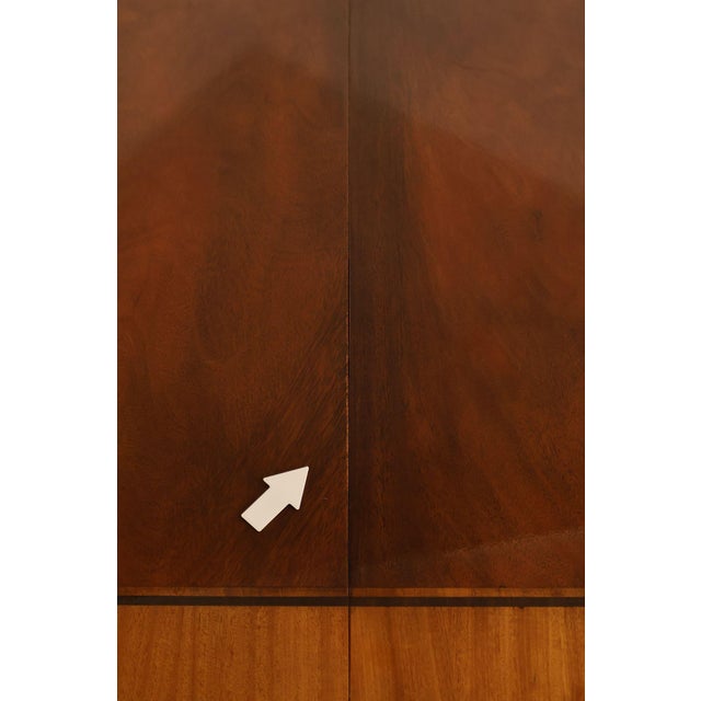Wood Baker Stately Homes Mahogany Double Pedestal Extendable Dining Table For Sale - Image 7 of 18