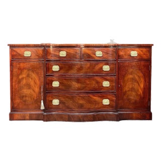1950s Henredon Crotch Mahogany Sideboard | Buffet | Statement Credenza For Sale