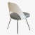 Mid-Century Modern Knoll Armless Saarinen Plastic-Back Side Chair in Space-Age Silver Beaded Leather For Sale - Image 3 of 8