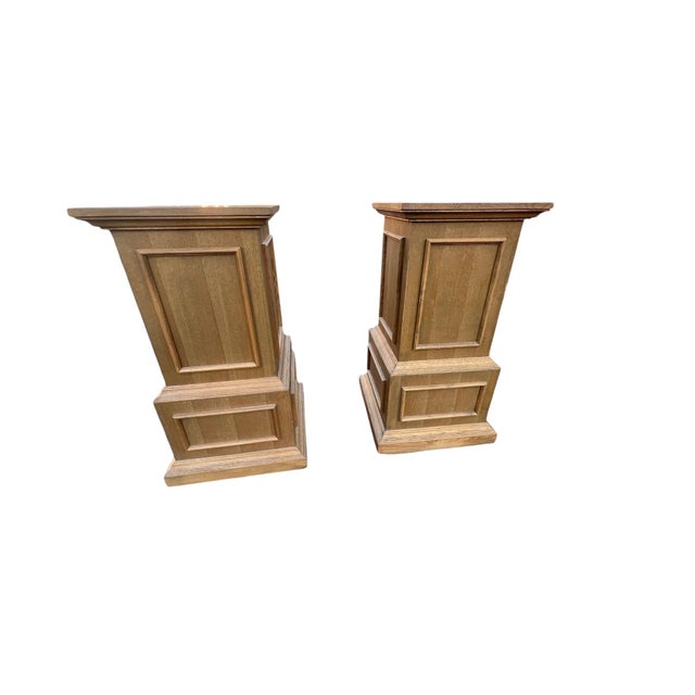 Pair Pillars Pedestals Restoration Hardware For Sale - Image 13 of 18
