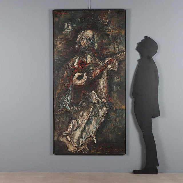 Mixed media on board. Signed at the top left. The painter from Robbiate, Antonio Manzoni, distinguished himself with a...
