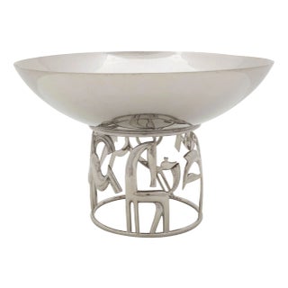 Centerpiece with Stylized Animals from Werkstatte Hagenauer, Vienna, 1950s For Sale