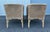 Late 20th Century Pair of McGuire Cane & Rattan Chairs With Side Table, Late 20th Century For Sale - Image 5 of 8