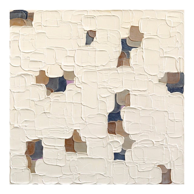 Textured Delicacies 3 - Impasto Textural Thick Acrylic Paint Abstract Original Artwork by Shiri Phillips For Sale