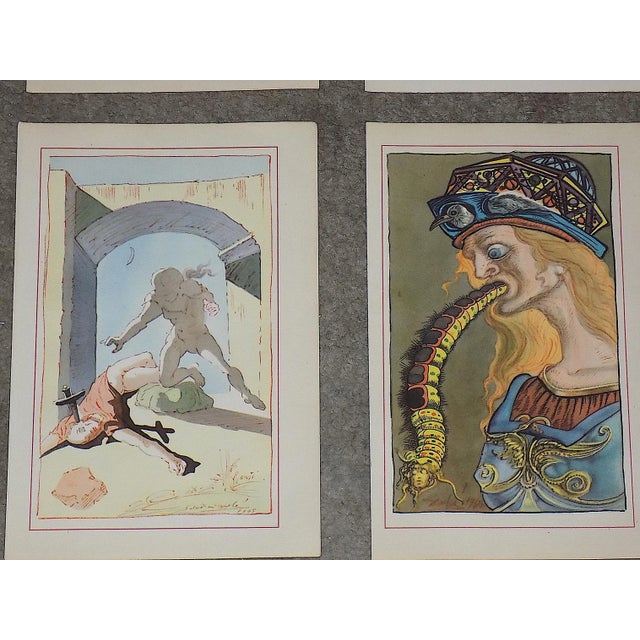 1940s Authentic Vintage Mid 20th Century Salvador Dali Surrealist Lithographs - Set of 12 For Sale - Image 5 of 8