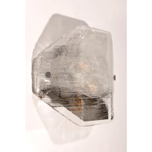 Large Glass Wall Lights by J.T Kalmar, 1970s, Set of 2 For Sale - Image 6 of 12