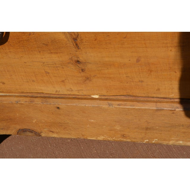 Vintage Unusual Rustic Pine Dresser Chest W/ Small Mirror / Cupboard & Glove Drawer For Sale - Image 13 of 17