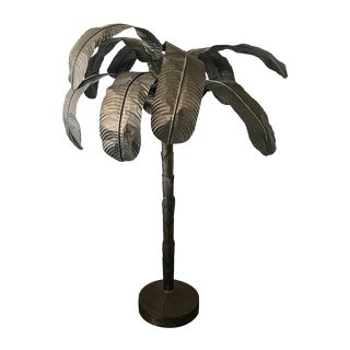 Monumental Brass Palm Tree Sculpture, France, 1960s For Sale